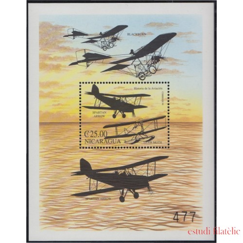 Nicaragua HB 303 2000 Aviación Aviation Aircraft MNH