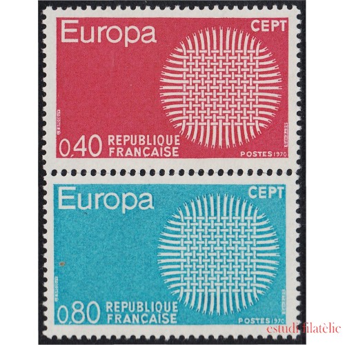 France Francia Nº 1637/38 1970 Europa Lujo