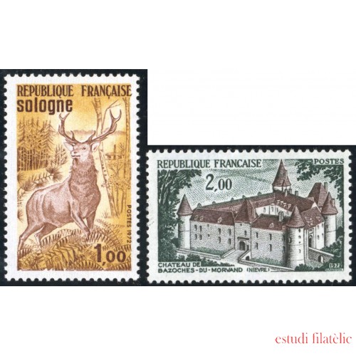 FAU1/S France Francia Nº 1725/26 1972 Serie turística Lujo