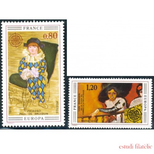 PI1 France Francia Nº 1840/41 1975 Europa Lujo