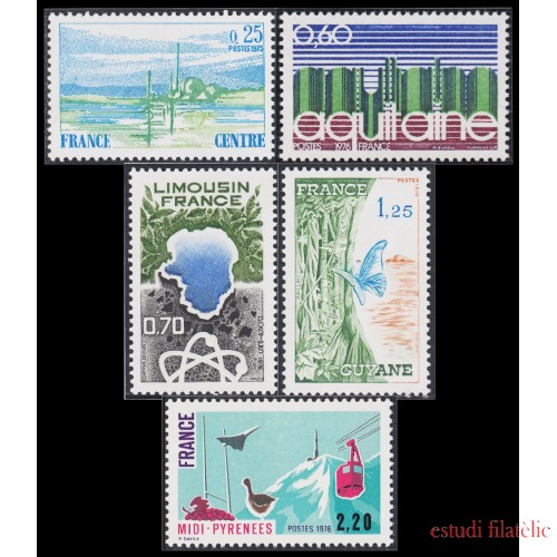 France Francia 1863/66 1976 Regiones MNH