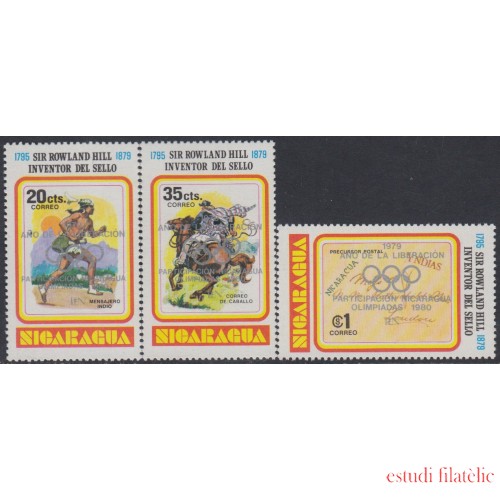 Nicaragua 1128a/30a 1980 Juegos Olímpicos de Moscú MNH