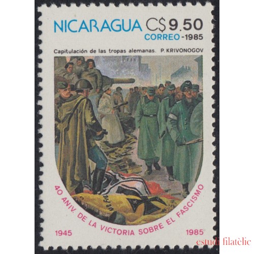 Nicaragua 1373 1985 40.º aniversario de la victoria sobre el fascismo MNH