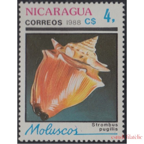 Nicaragua 1509 1988 Mariscos Moluscos MNH