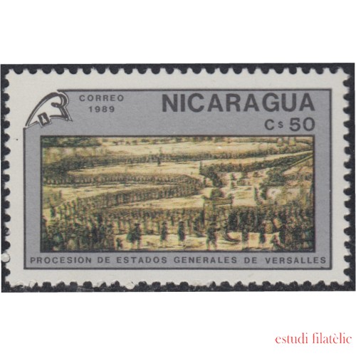 Nicaragua 1515 1989 Bicentenario de la Revolución Francesa MNH