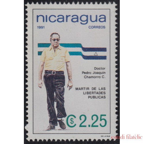 Nicaragua 1581 1991 Homenaje a Pedro Joaquín Chamorro MNH