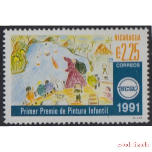 Nicaragua 1638 1991 Primer premio de pintura Infantil MNH