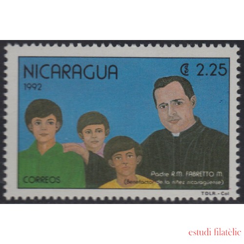 Nicaragua 1663 1992 Homenaje al Padre R.M Fabretto MNH