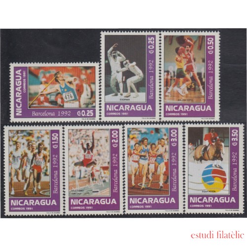 Nicaragua 1687/93 1992 Nicaragua 1680/86 1992 Pinturas Nicaragüenses Contemporáneas MNH