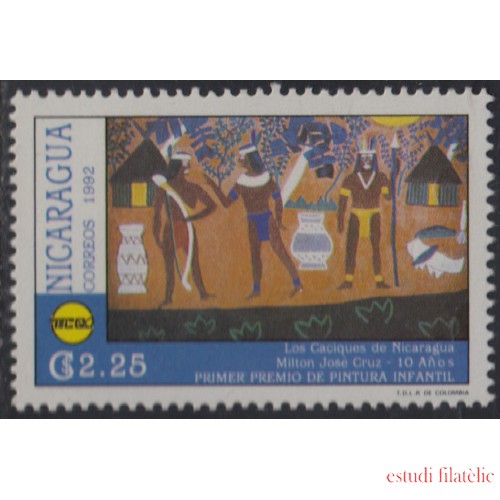 Nicaragua 1694 1992 Primer premio de pintura Infantil MNH