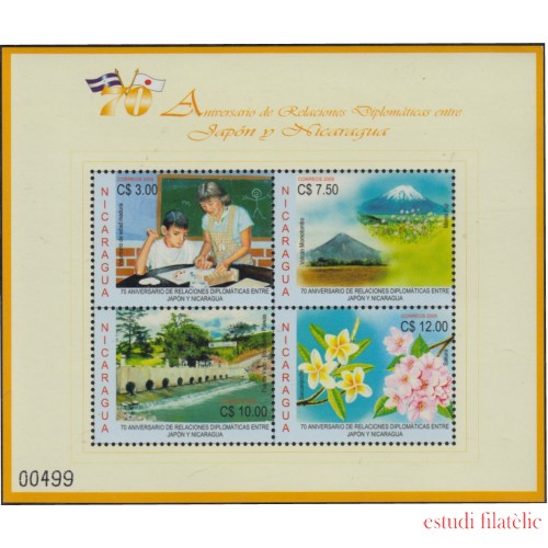 Nicaragua 2620/23 2005 70º Aniversario de Relacione Diplomáticas con Japón MNH