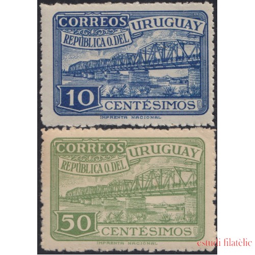 Uruguay 591/92 1948 Amistad Brasil- Uruguay MNH