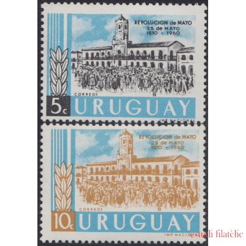 Uruguay 680/81 1960 150 Años de la Revolución de Mayo MNH