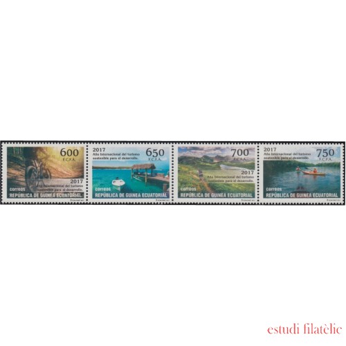 Guinea Ecuatorial 542/45 2017 Turismo sostenible para el desarrollo MNH