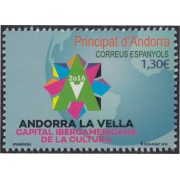 Andorra Española 444 2016 Efemérides MNH