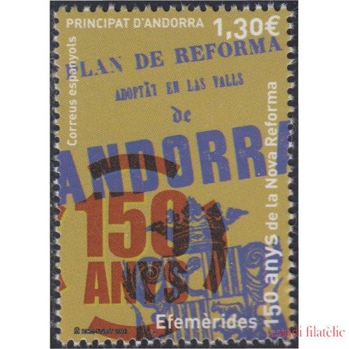 Andorra Española 447 2016 150 Años de la Nueva Reforma MNH