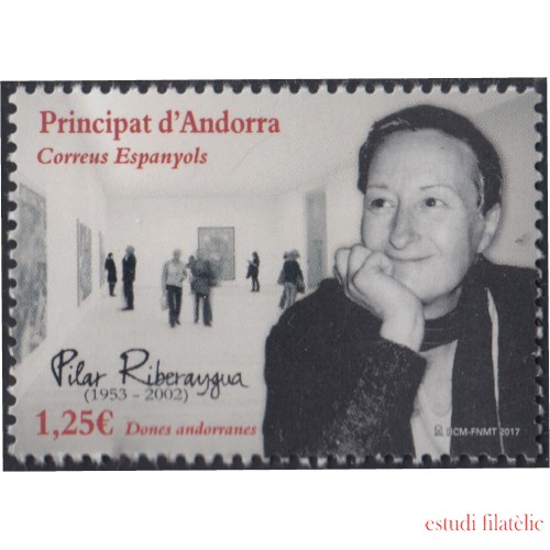 Andorra Española 460 2017 Pilar Riberaygua MNH