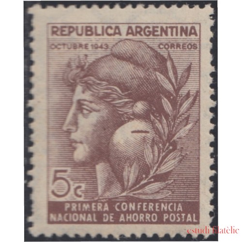 Argentina 429 1943 1ra Conferencia Nacional de ahorro postal MH