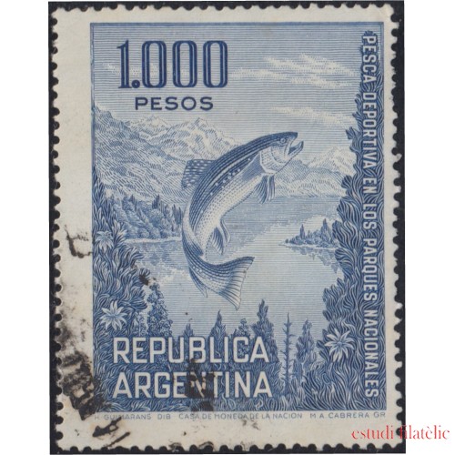 Argentina 971 1974 Serie Corriente Pez Fish Usado