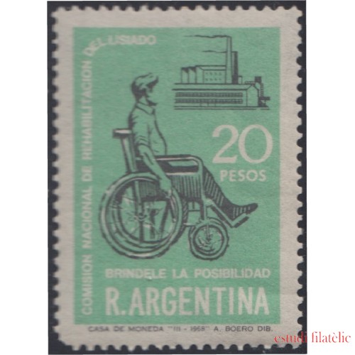 Argentina 810 1968 Comisión nacional para la reeducación del minusválido MNH