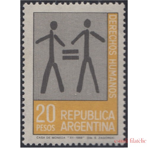 Argentina 838 1969 Año Internacional de los derechos Humanos MNH