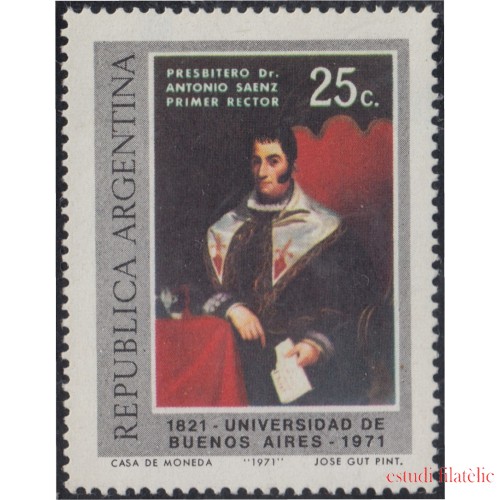 Argentina 903 1971 150 Años de la Universidad de Buenos Aires MNH