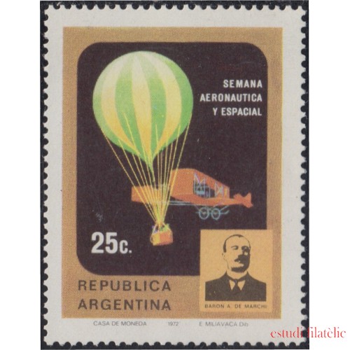 Argentina 929 1972 Semana aeronáutica y espacial MNH