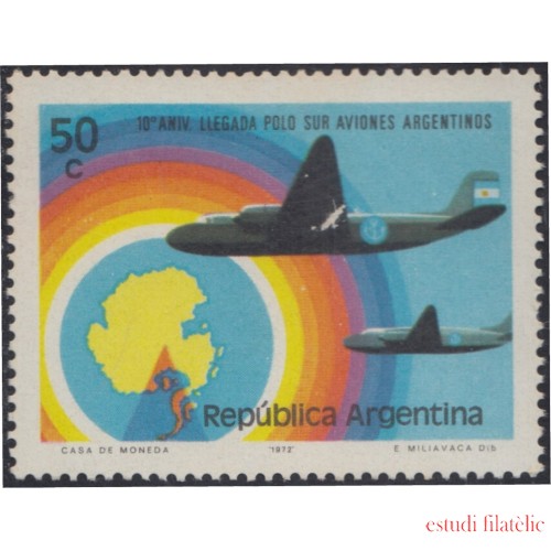 Argentina 940 1973 10 Años de la Expedición Aérea al Polo Sur MNH