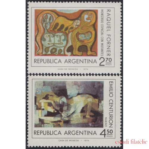 Argentina 996/97 1975 Pinturas Plásticas MNH