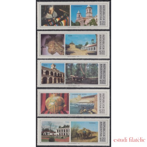 Argentina 998/1002 1975 Provincias (I) del Norte Catamarca Jujuy Salta MNH