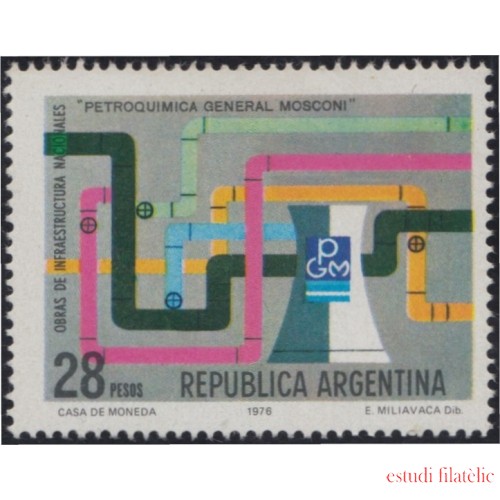 Argentina 1070 1976 Infraestructuras Nacionales MNH