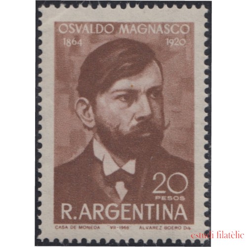 Argentina 817 1968 Homenaje al Doctor Osvaldo Magnasco hombre de Estado MH