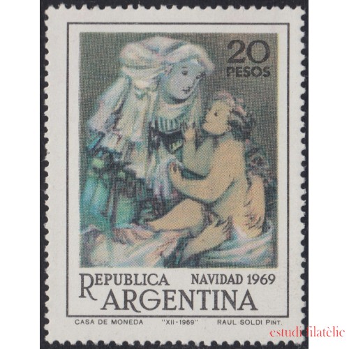 Argentina 861 1969  Navidad Chritsmas MH