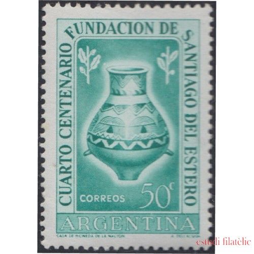 Argentina 537 1953 4° Centenario de la Fundación de Santiago del Estero MH