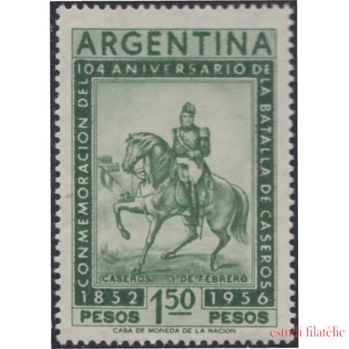 Argentina 558 1956 104 Años de la Batalla de Monte-Caseros MH