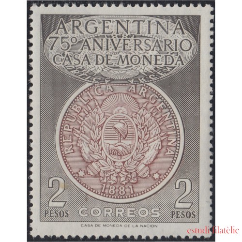 Argentina 560 1956 75 Años de la Casa de la Moneda MH