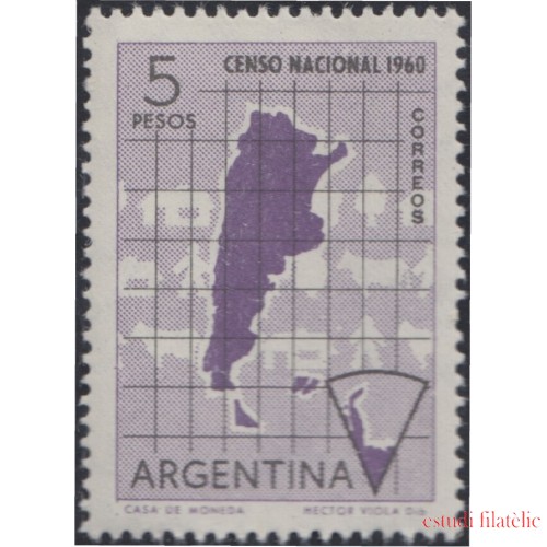 Argentina 625 1960 Censo Nacional MH