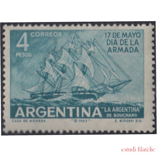 Argentina 669 1963 Día de la Marina MH