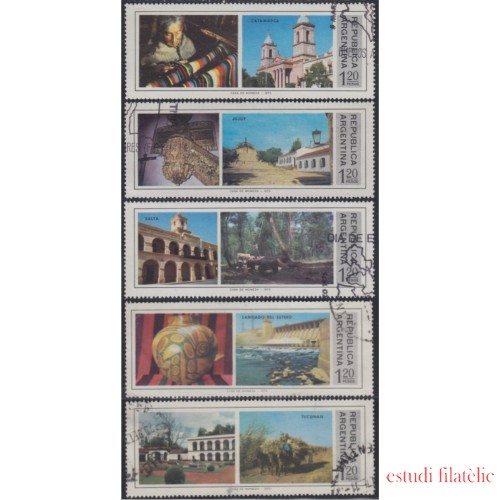 Argentina 998/1002 1975 Provincias (I) del Norte Catamarca Jujuy Salta usados