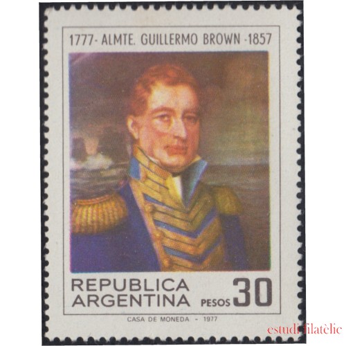 Argentina 1103 1977 200 Años del Nacimiento de Guillermo Brown MNH