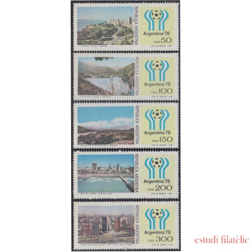 Argentina 1111/15 1978 Copa del Mundo de Fútbol Argentina 78 Paisajes MNH