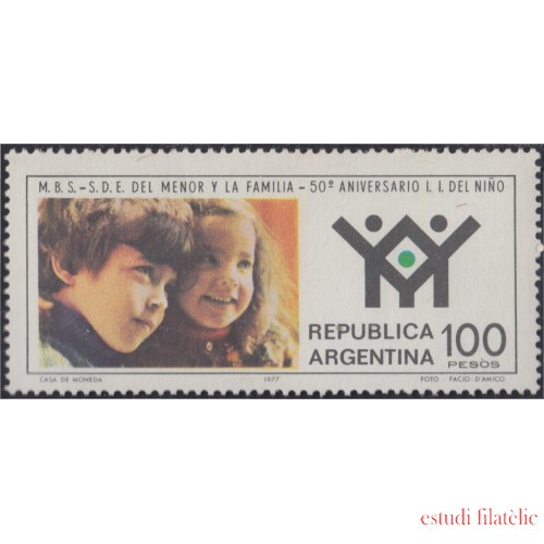 Argentina 1118 1978 50 Años de la Organización del niño y de la familia MNH