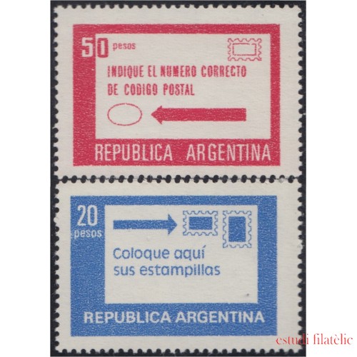 Argentina 1144/45 1978 Slogans postales MNH  