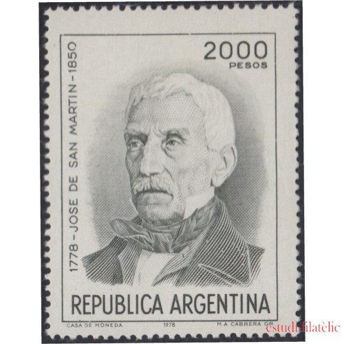 Argentina 1151a 1978 General de San Martín MH  