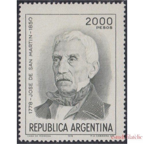 Argentina 1151a 1978 General de San Martín MNH  