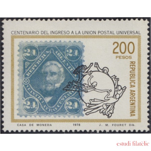 Argentina 1161 1979 100 Años del Ingreso a la Unión Postal Universal MNH 