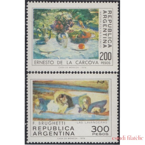 Argentina 1164/65 1979 Arte Pinturas Paints MNH 