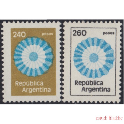 Argentina 1170/71 1979 Serie antigua Colores Nacionales MNH 