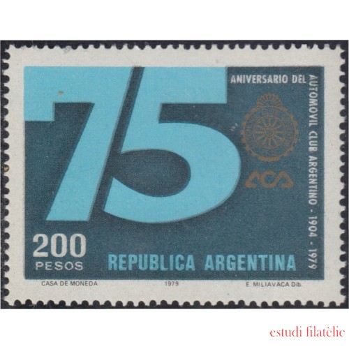 Argentina 1177 1979 75 Aniversario del Club automovilístico de Argentina MNH 