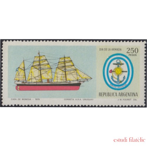 Argentina 1184 1979 Día de la Marina Barco Boat MNH 